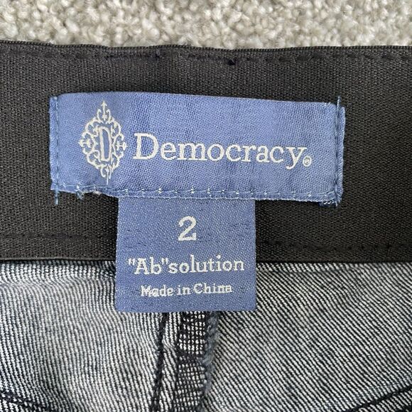 Democracy Ab Solution Booty Lift Jegging Dark Indigo Jeans Womens Size 2 - Picture 7 of 12